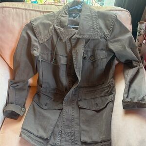 7 For All Mankind Brown Utility Jacket